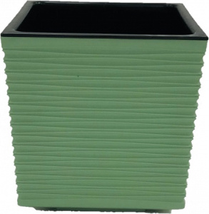 Кашпо Стиль с дренажным вкладышем 3л Оливковый