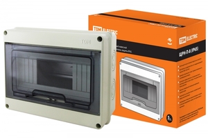 Бокс накладной Пластик ЩРН-П-8 модулей IP40 TDM арт. SQ0908-0002