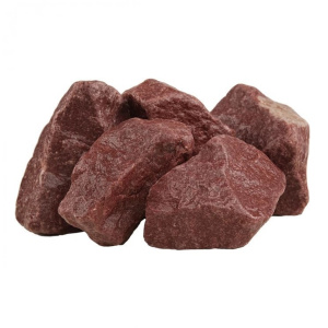 Камни для бани Малиновый кварцит (20 кг, коробка, колотый)