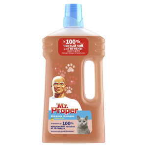 Моющая жидкость для полов и стен для домов с кошками MR Proper Свежий Цитрус 1л