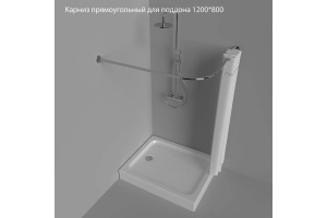 Прямоугольный карниз Triton для поддона 1200