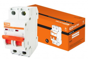 Авт. выкл.2Р 32А х-ка В ВА47-29 4,5кА TDM (ЕС)арт. SQ0206-0029