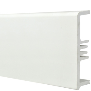 Профиль ПВХ плинтус из вспененного ПВХ Durable Smart 80мм 2,4м Грейс