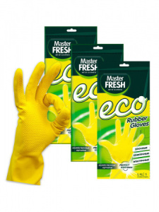 Перчатки латексные хозяйственные с хлопком ,  ЭКОНОМ Master Fresh