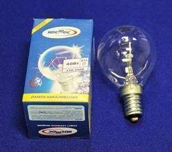 Е14 40W КОСМОС ШАР прозрачная Р45