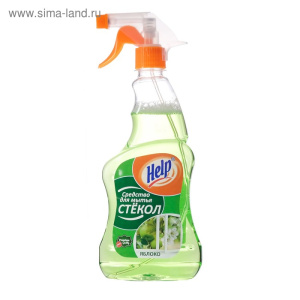 Средство для очистки стекл,зеркал и пластика Яблоко ХЕПП 500мл