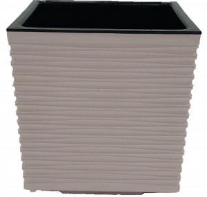 Кашпо Стиль с дренажным вкладышем 3л Пудровый