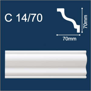 плинтус потолочный С14 70