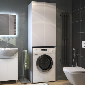 VIGO Шкаф комбинированный Wing 640 под стиральную машину Белый