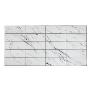 ПВХ Грейс плитка Травертин белый