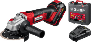 Машина углошлифовальная аккумуляторная ЗУБР С1-18 125мм 1АКБ,18В,4Ач,кейс .арт УШМ-18-125-41