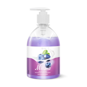Крем - мыло жидкое Grass Milana черника в йогурте с дозатором 500мл