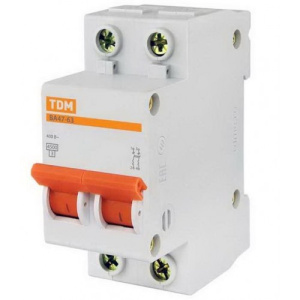 Авт. выкл.2Р  6А х-ка В ВА47-29 4,5кА TDM (ЕС) арт. SQ0206-0022