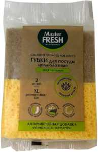 Губки целлюлозные  Master Fresh ЭКО с агавой XXL 2in