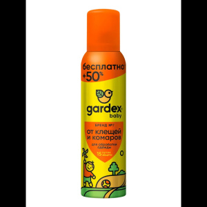 Аэрозоль от комаров и клещей  Gardex Baby 150мл
