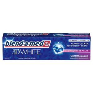 Зубная паста Blend-A-Med 3D White Бодрящая свежесть 100мл