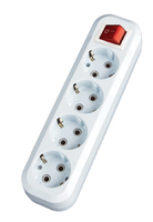 Колодка 4 гнезда cз белая 16А 220250В 3,5 кВт с выключателем Smartbuy SBE-16-4-00-ZS