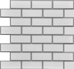 Панель облицовочная Грейс Белый кирпич Маттоне 3D